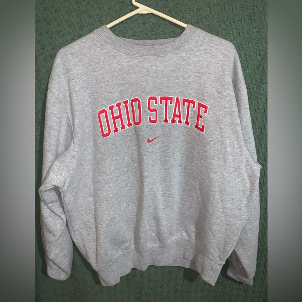 Nike Gray Ohio State Crewneck Sweatshirt